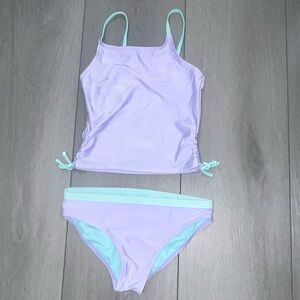 Wonder Nation Lavender and Mint Tankini Swim Set